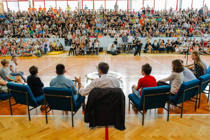 Predsednik Pahor obiskal OŠ Antona Ukmarja Koper